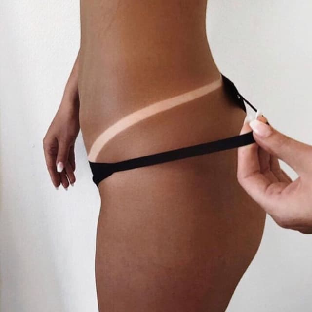 Corpo com aparencia bronzeada